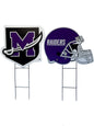 NCAA Logo and Helmet 2 Pack Yard Sign Set