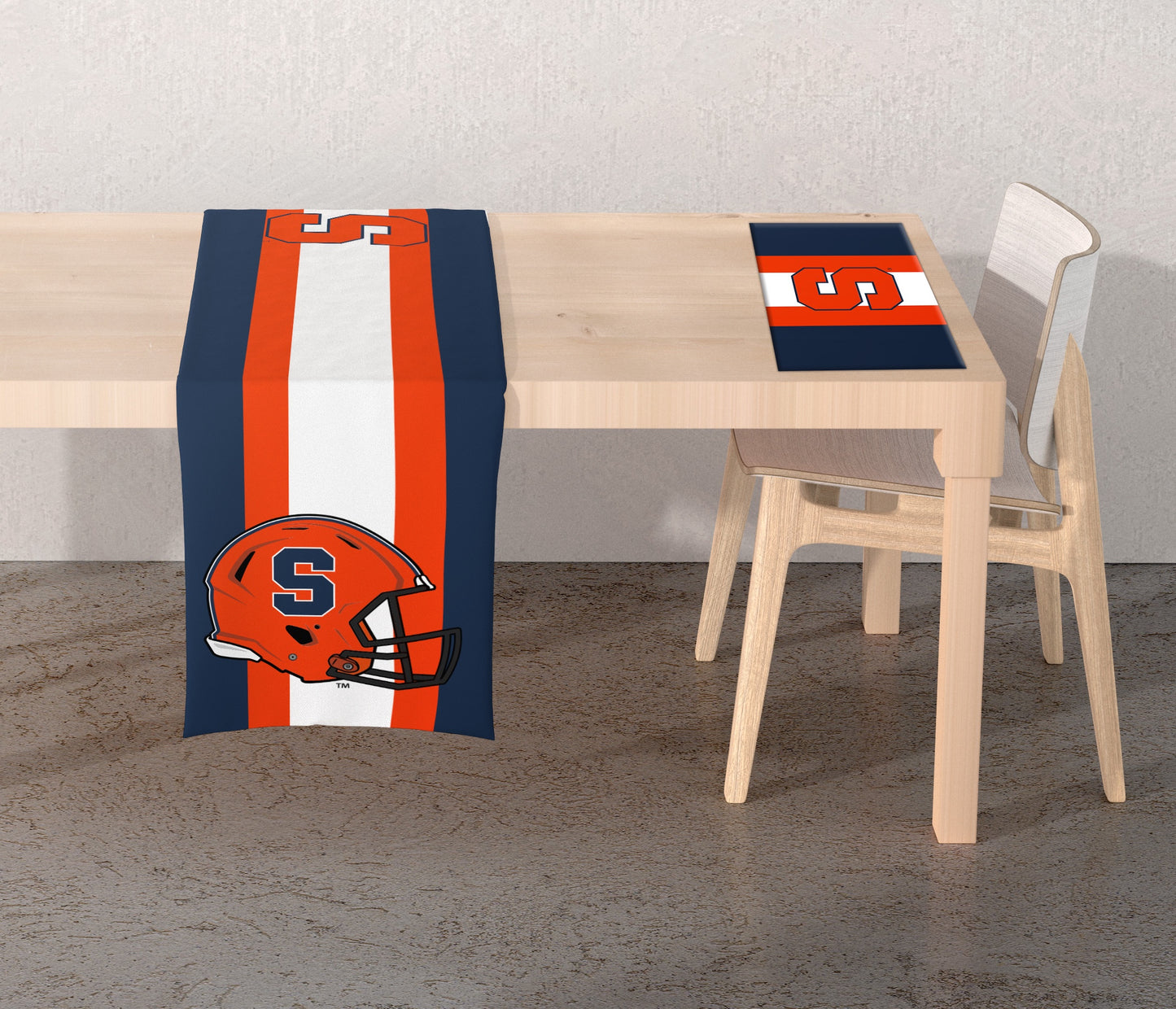 NCAA Logo 2-Sided Place Mat Table Runner Set