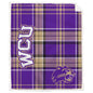 NCAA Playmaker Plaid Ultra Cozy Sherpa Throw