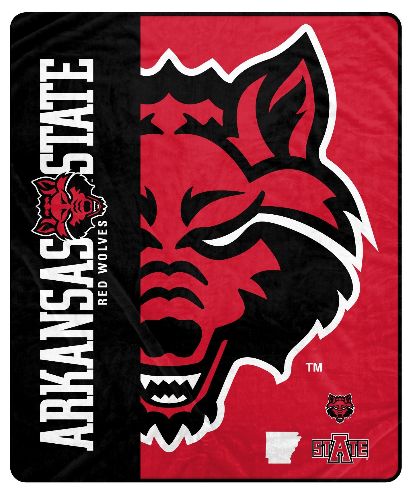 NCAA Endzone Ultra Soft Tailgate Throw