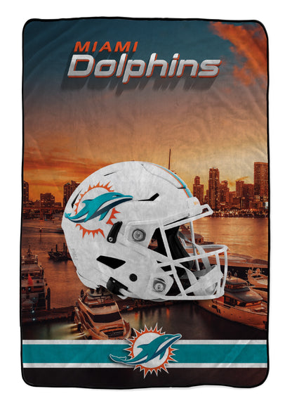 NFL Skyline Series Helmet 66x95 Oversized Blanket