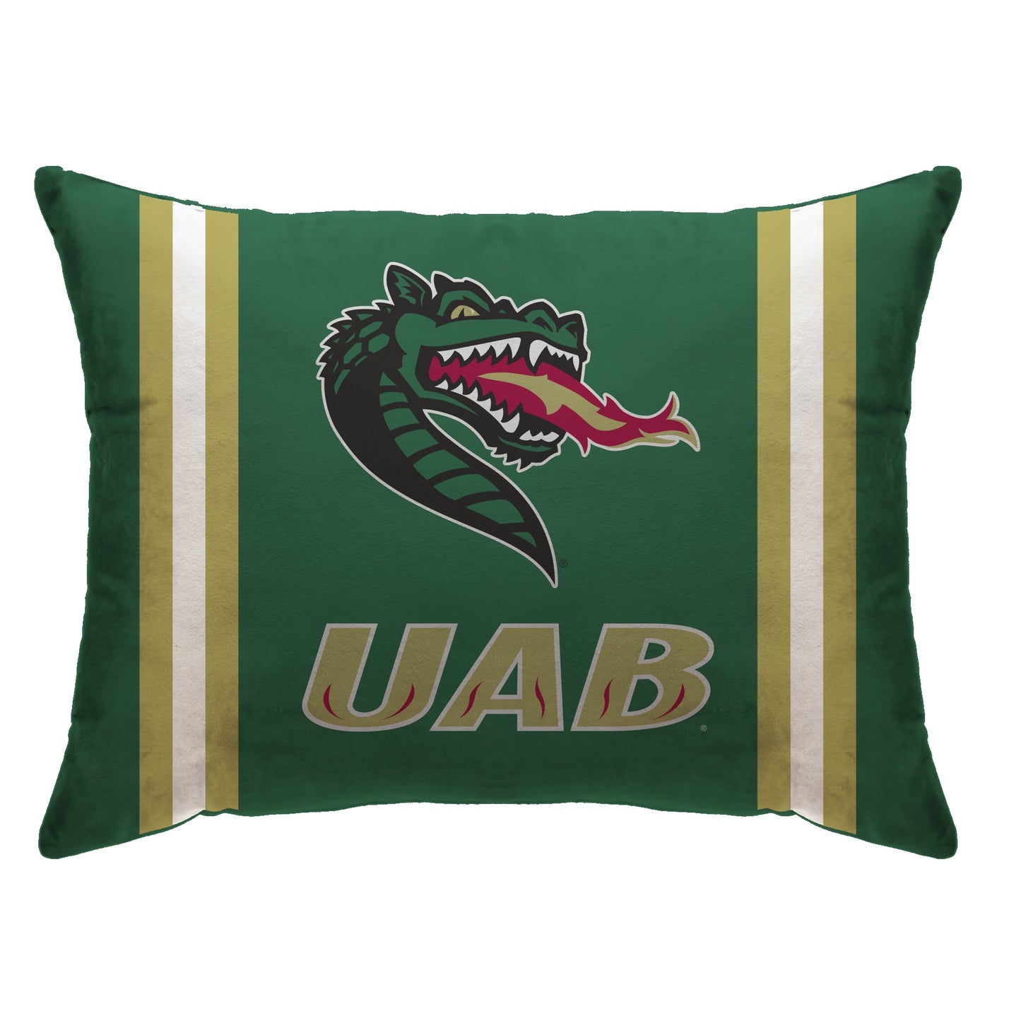 NCAA Standard Stripe Logo Bed Pillow