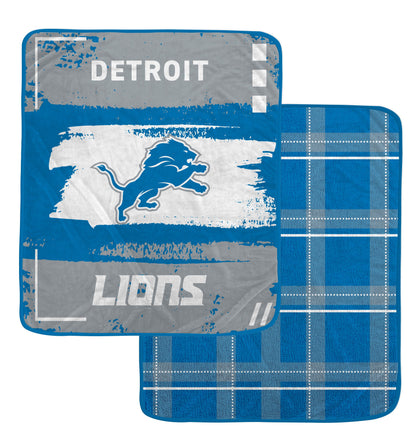 NFL Distressed Brush 2 Sided Ultra Cozy 60x70 Blanket