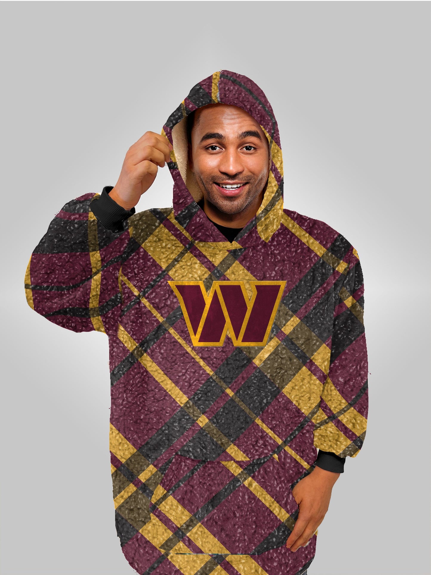 NFL Digital Dash Sherpa Hooded Fan Cape