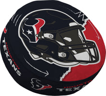 Load image into Gallery viewer, NFL Split Helmet Circle Plushlete Pillow
