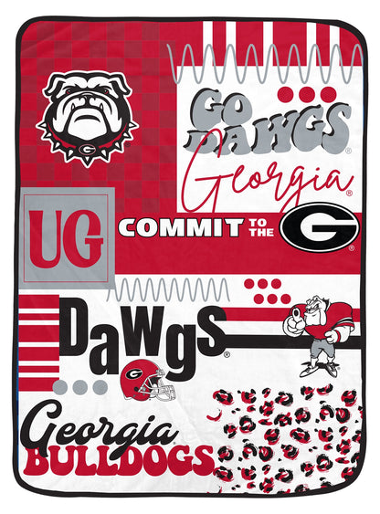 NCAA Loco Check Cozy 66x95 Oversized Blanket