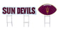 NCAA Wordmark & Football 3 Pack Yard Sign Set