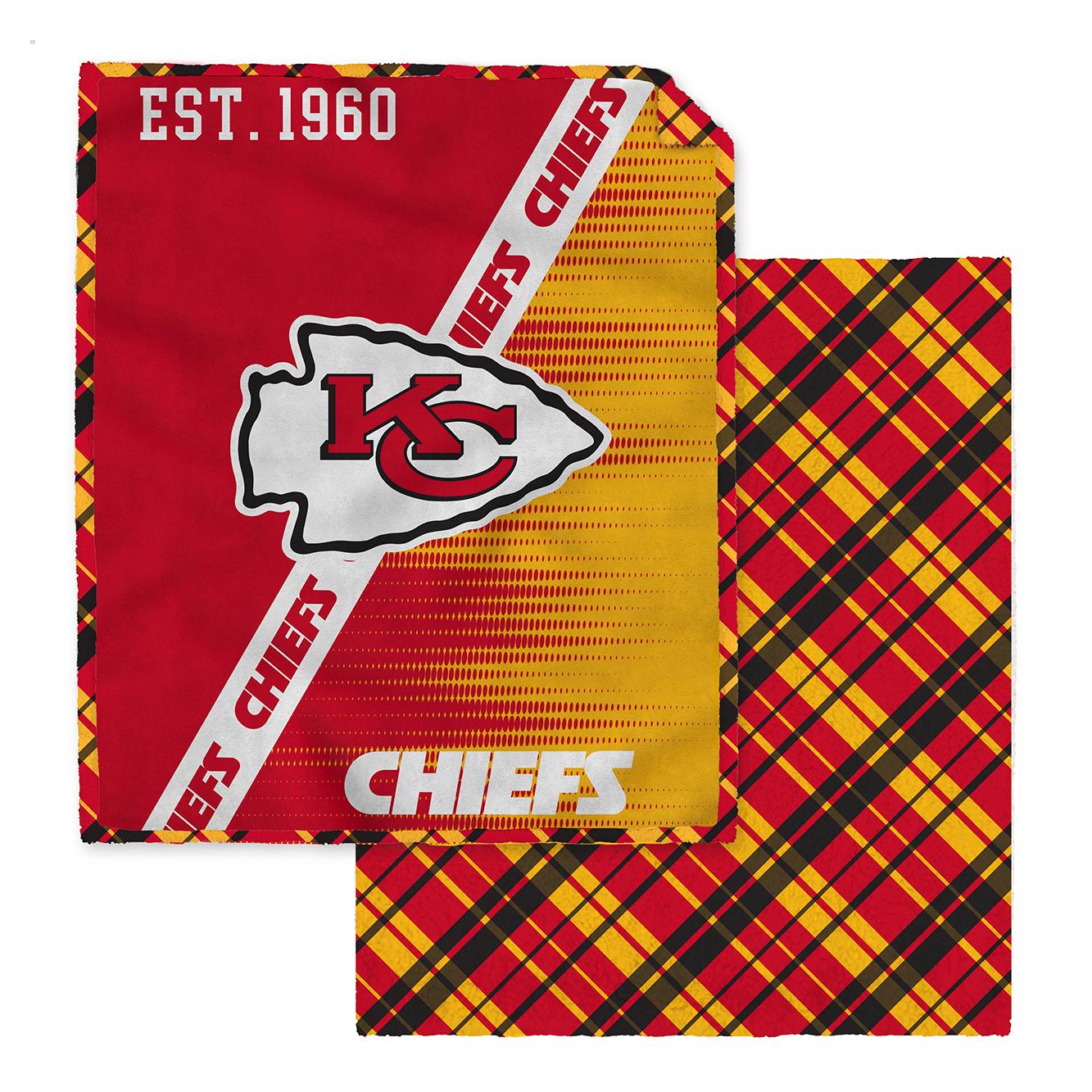 NFL Digital Dash 2 Sided Checkered 60x80 Blanket