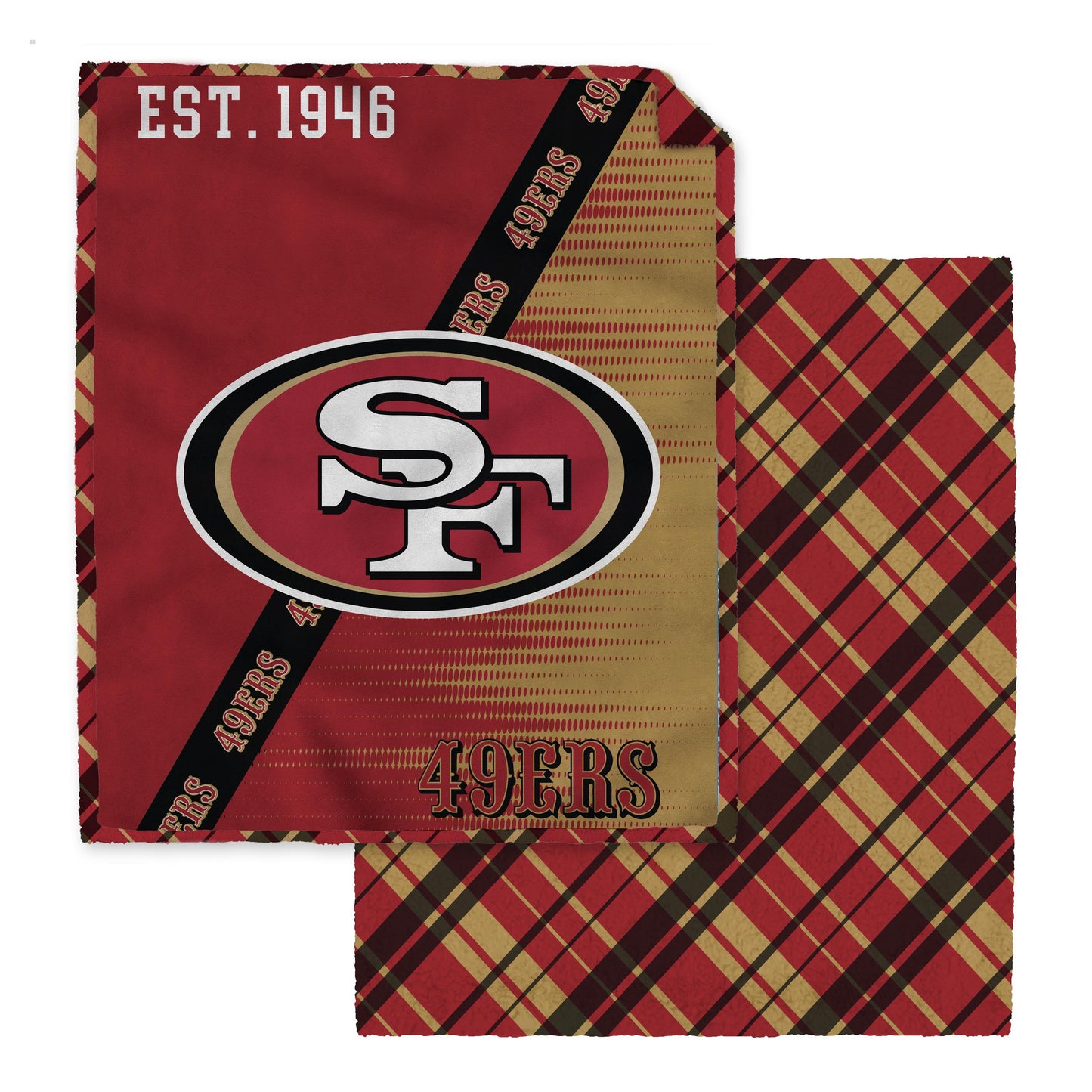 NFL Digital Dash 2 Sided Checkered 60x80 Blanket