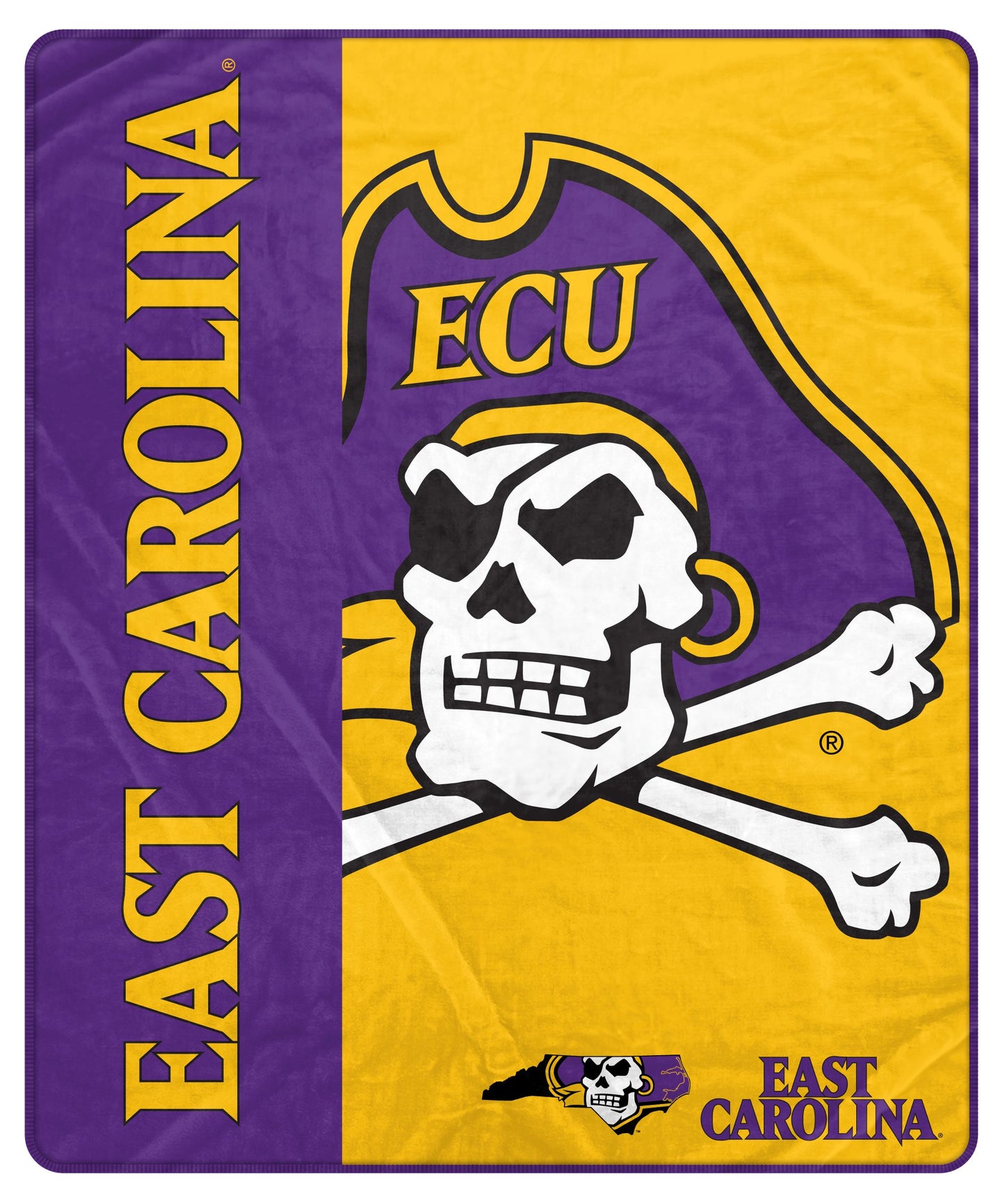 NCAA Endzone Ultra Soft Tailgate Throw