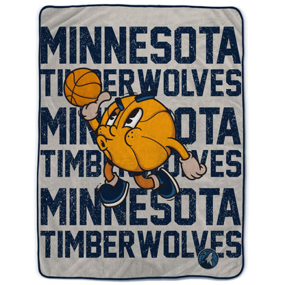 NBA Cartoon Basketball 60x80 Ultra Cozy Blanket