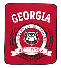 Load image into Gallery viewer, NCAA University Crest 50x60 Ultra Soft Blanket
