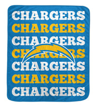 Load image into Gallery viewer, NFL Repeat Refresh 60x70 Wordmark Blanket
