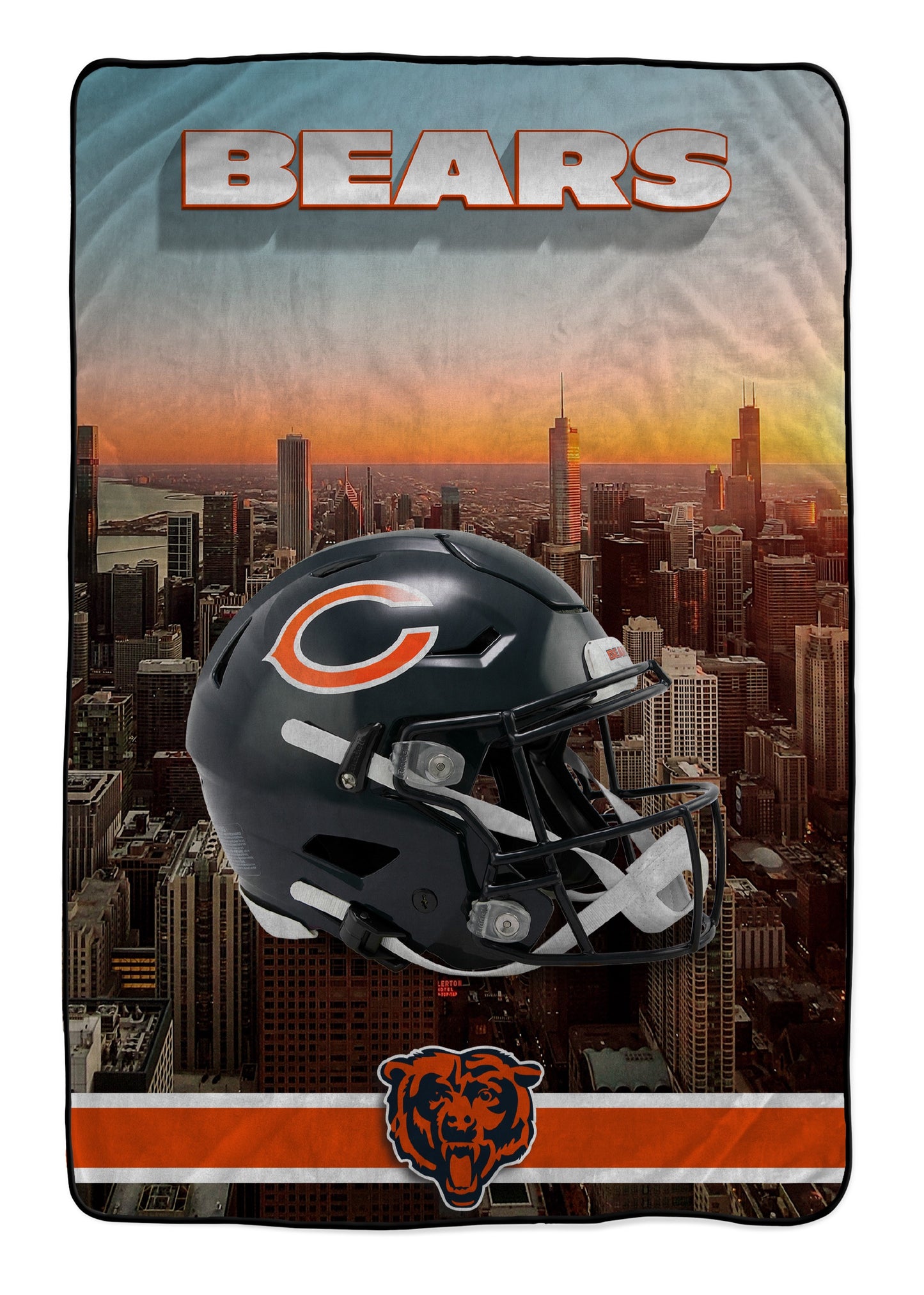 NFL Skyline Series Helmet 66x95 Oversized Blanket