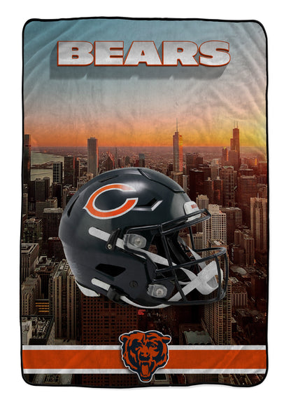 NFL Skyline Series Helmet 66x95 Oversized Blanket