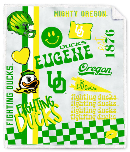 NCAA Loco Fan Ultra Cozy 60x70 Sherpa Blanket