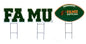 NCAA Wordmark & Football 3 Pack Yard Sign Set