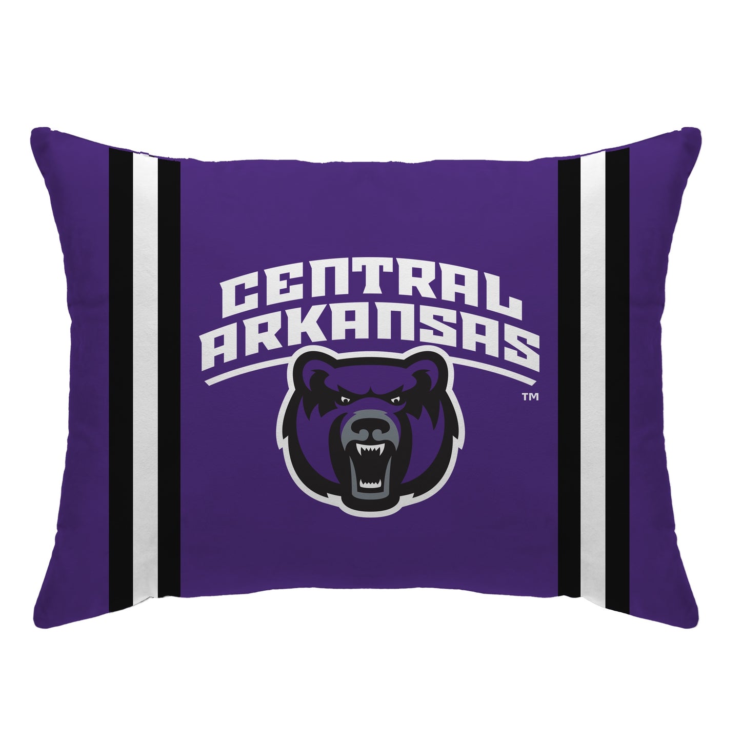NCAA Standard Stripe Logo Bed Pillow