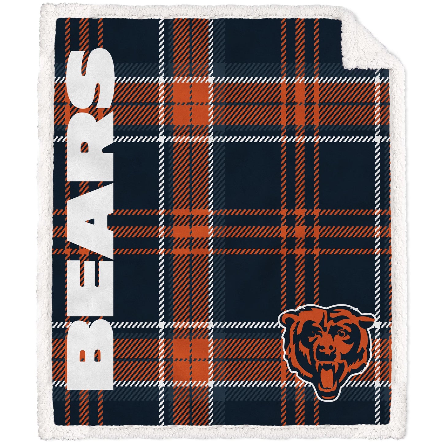 NFL Playmaker Plaid Ultra Cozy Sherpa Throw