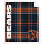 NFL Playmaker Plaid Ultra Cozy Sherpa Throw