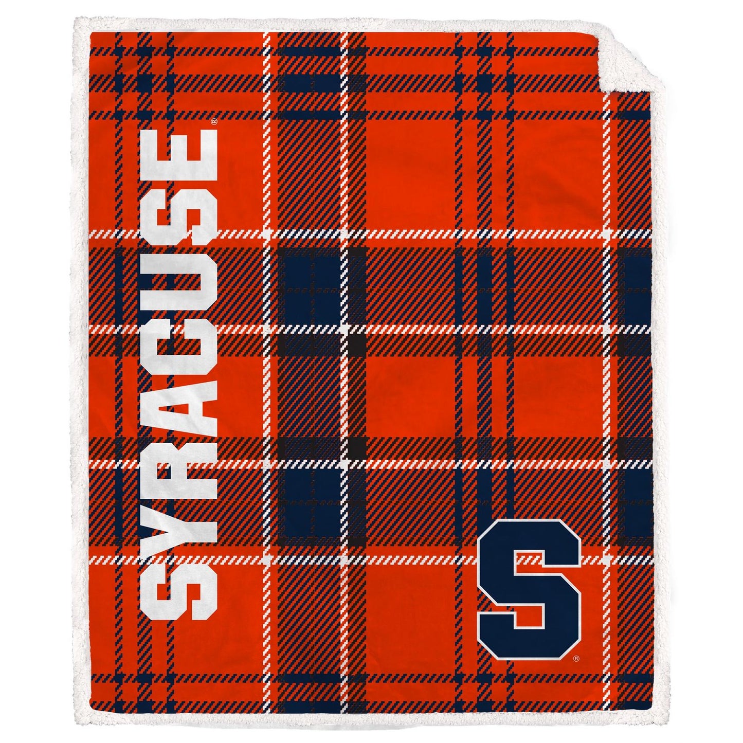 NCAA Playmaker Plaid Ultra Cozy Sherpa Throw