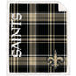 NFL Playmaker Plaid Ultra Cozy Sherpa Throw