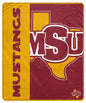 NCAA Endzone Ultra Soft Tailgate Throw