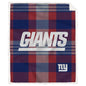 NFL Plaid Steel Royal Plush Sherpa 60x70 Blanket