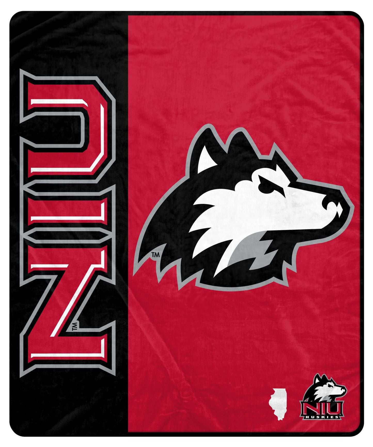 NCAA Endzone Ultra Soft Tailgate Throw