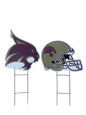 NCAA Logo and Helmet 2 Pack Yard Sign Set