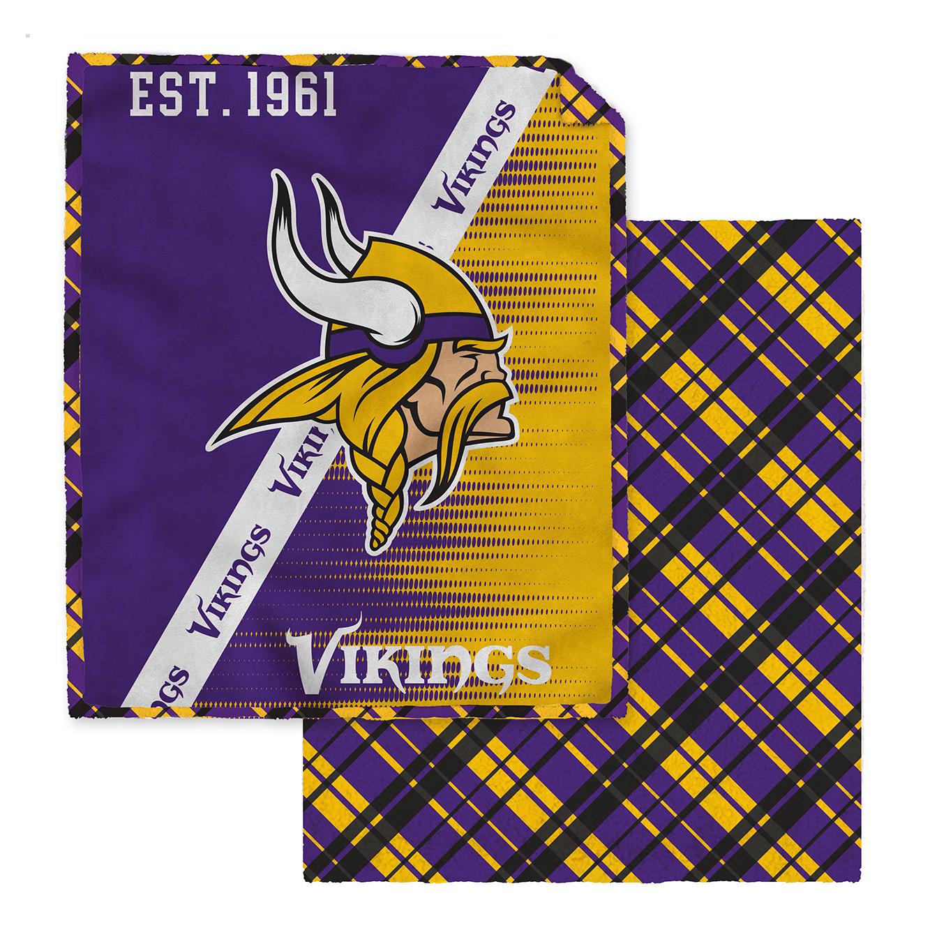 NFL Digital Dash 2 Sided Checkered 60x80 Blanket