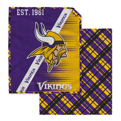NFL Digital Dash 2 Sided Checkered 60x80 Blanket