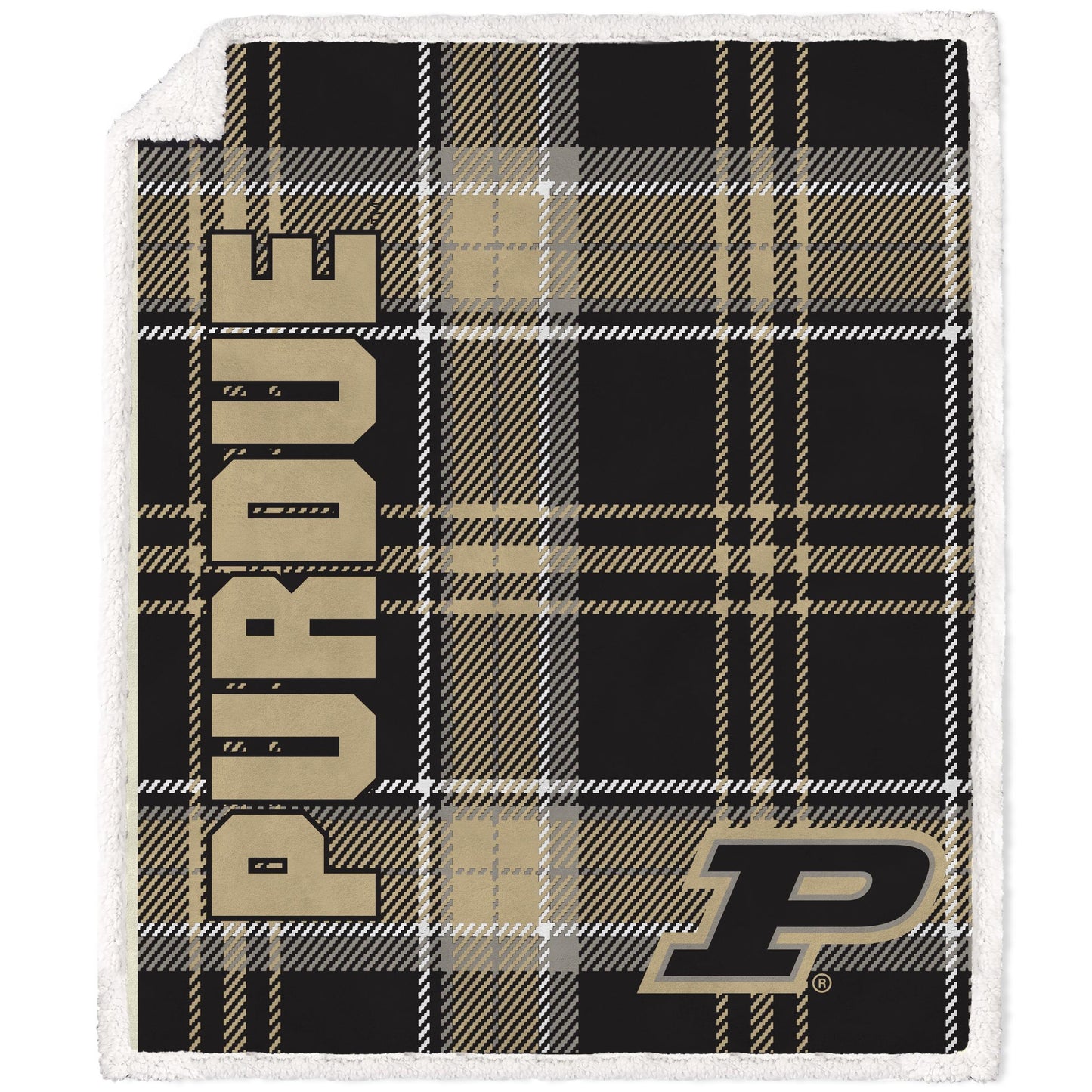 NCAA Playmaker Plaid Ultra Cozy Sherpa Throw