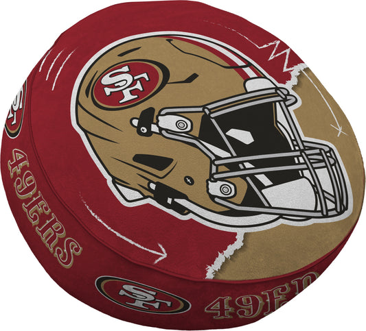 NFL Split Helmet Circle Plushlete Pillow