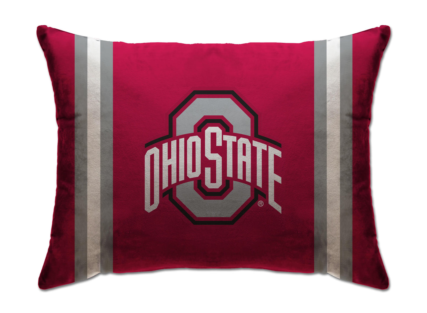 NCAA Standard Stripe Logo Bed Pillow