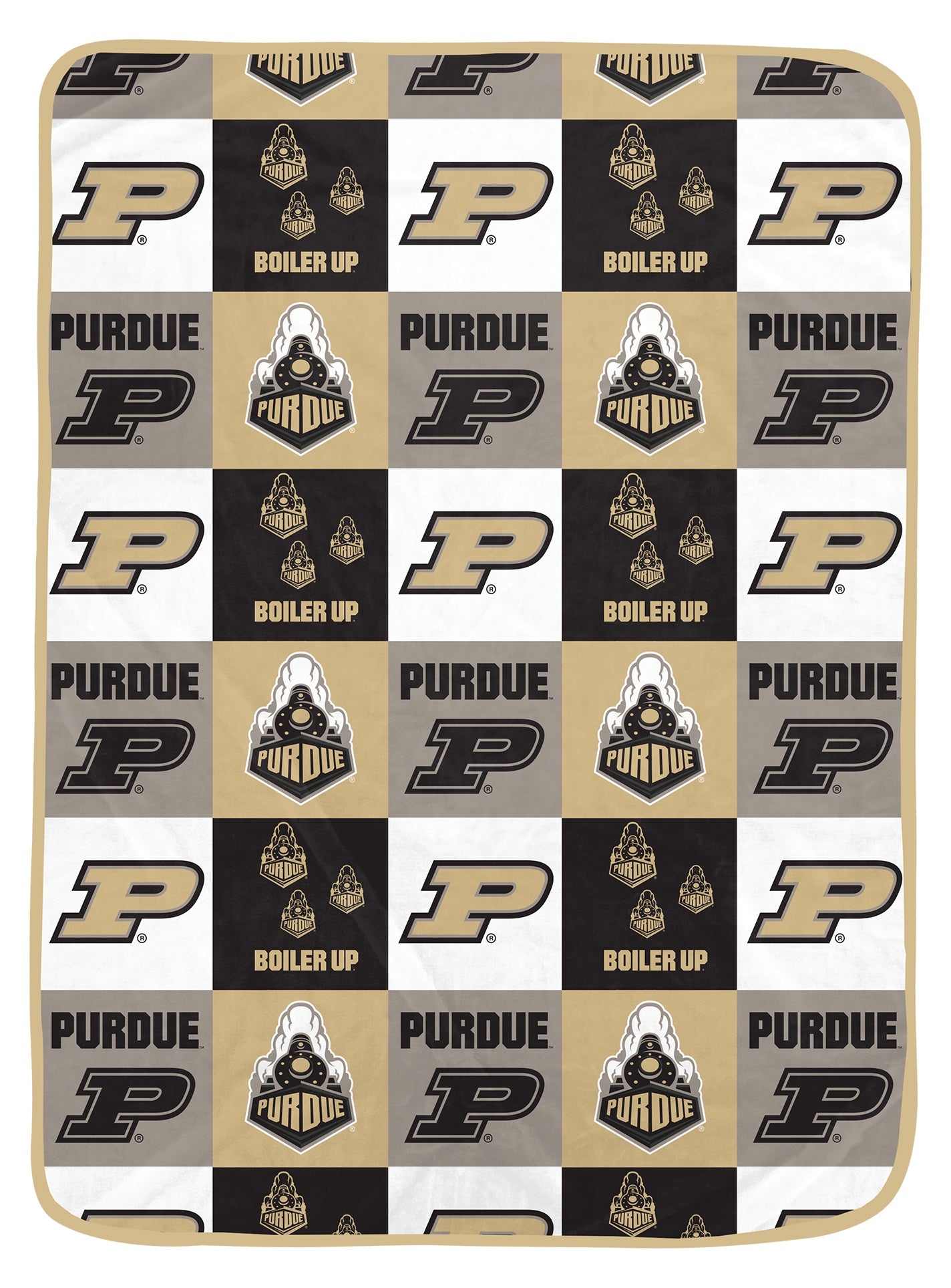 NCAA Graphic Grid 66x95 Oversized Blanket