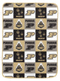 NCAA Graphic Grid 66x95 Oversized Blanket
