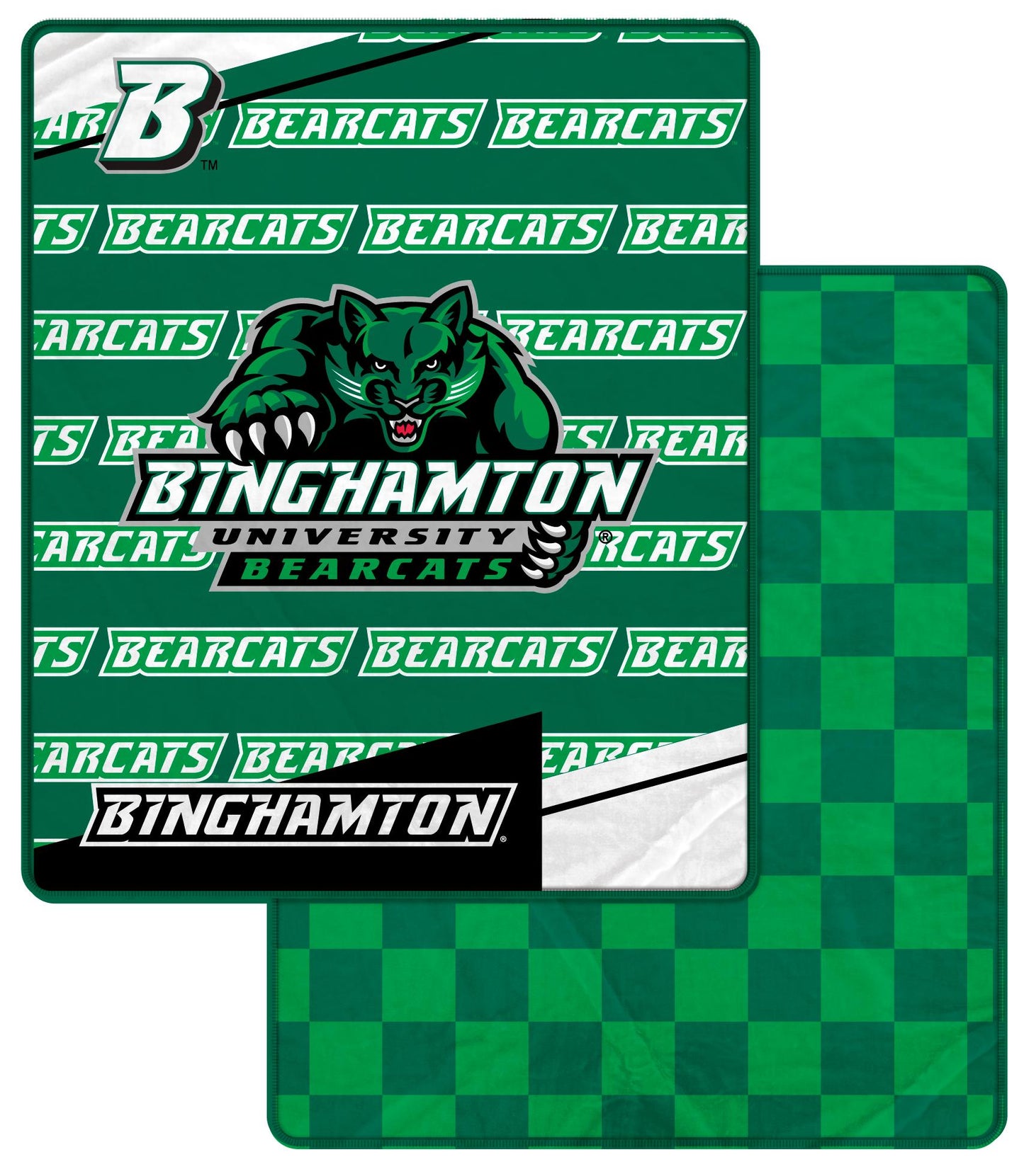 NCAA Diagonal Ghost Checker 60x70 Blanket