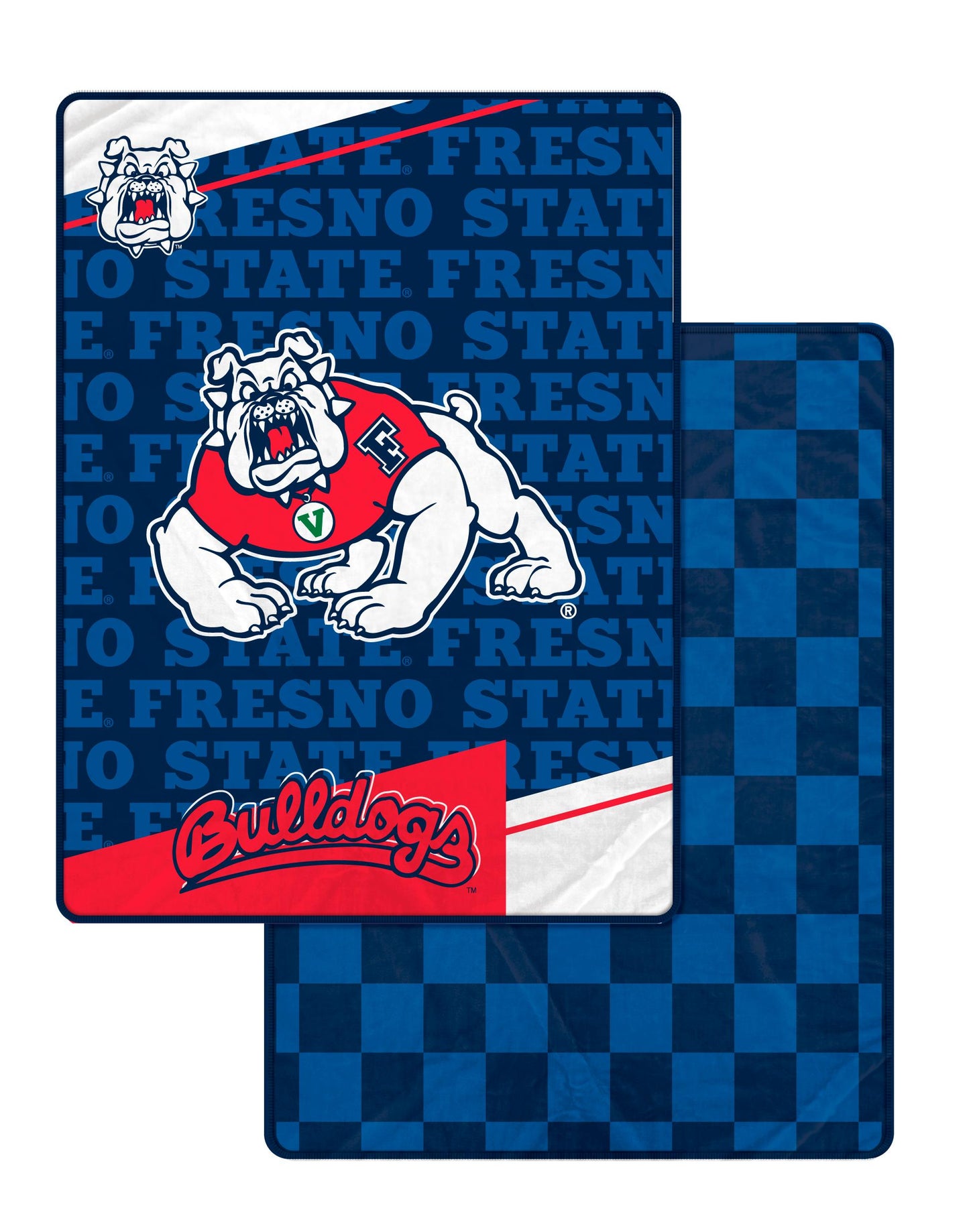 NCAA Diagonal Ghost Checker 60x70 Blanket