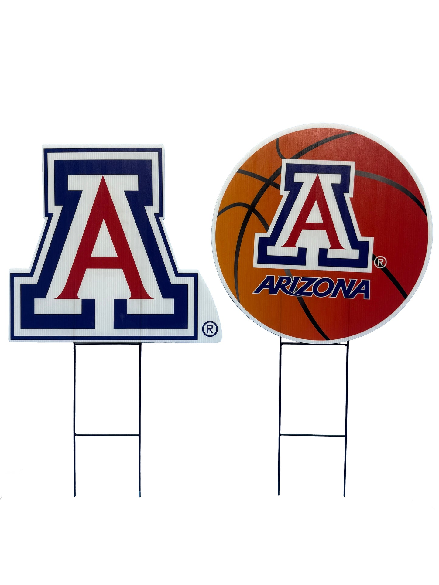 NCAA Logo and Helmet 2 Pack Yard Sign Set