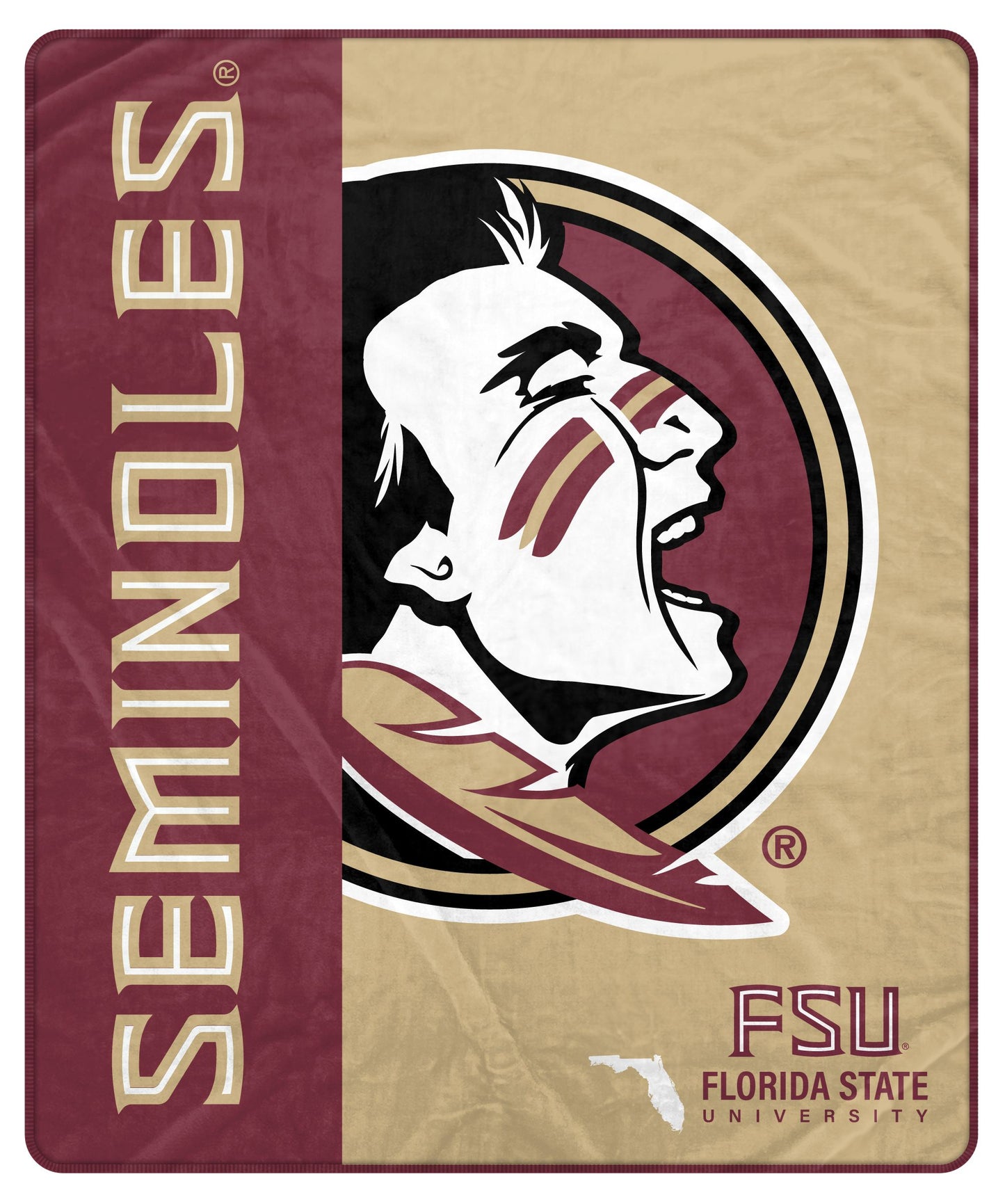 NCAA Endzone Ultra Soft Tailgate Throw