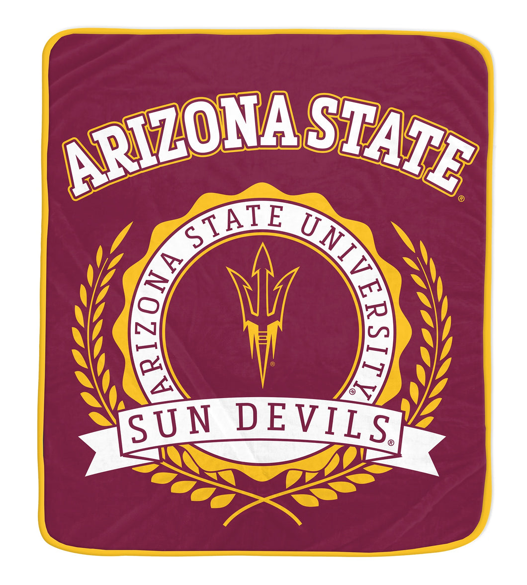 NCAA University Crest 50x60 Ultra Soft Blanket