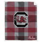 NCAA Plaid Steel Royal Plush Sherpa 60x70 Blanket