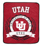 NCAA University Crest 50x60 Ultra Soft Blanket