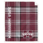 NCAA Playmaker Plaid Ultra Cozy Sherpa Throw