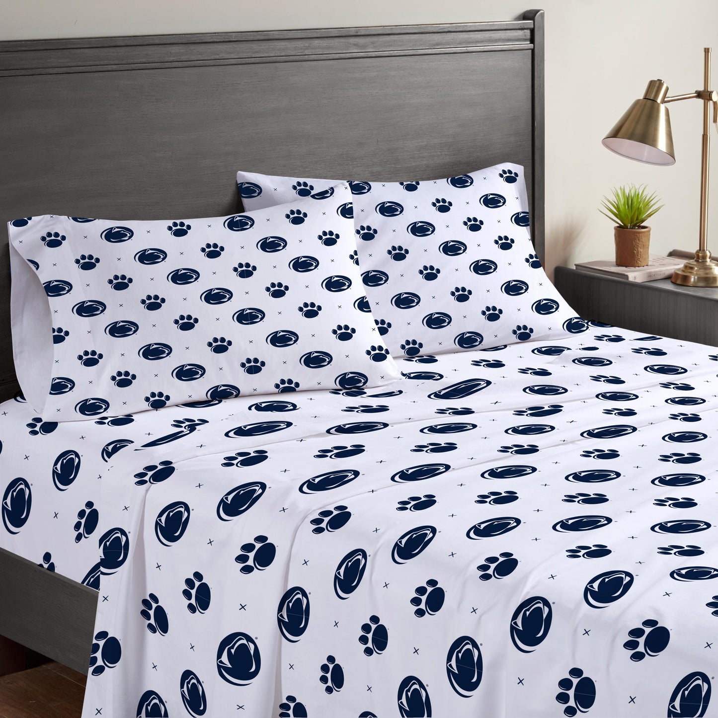 NCAA Small X Queen Sheet Set