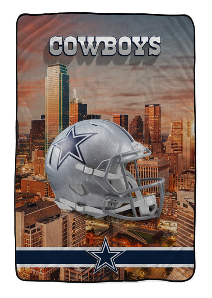 NFL Skyline Series Helmet 66x95 Oversized Blanket
