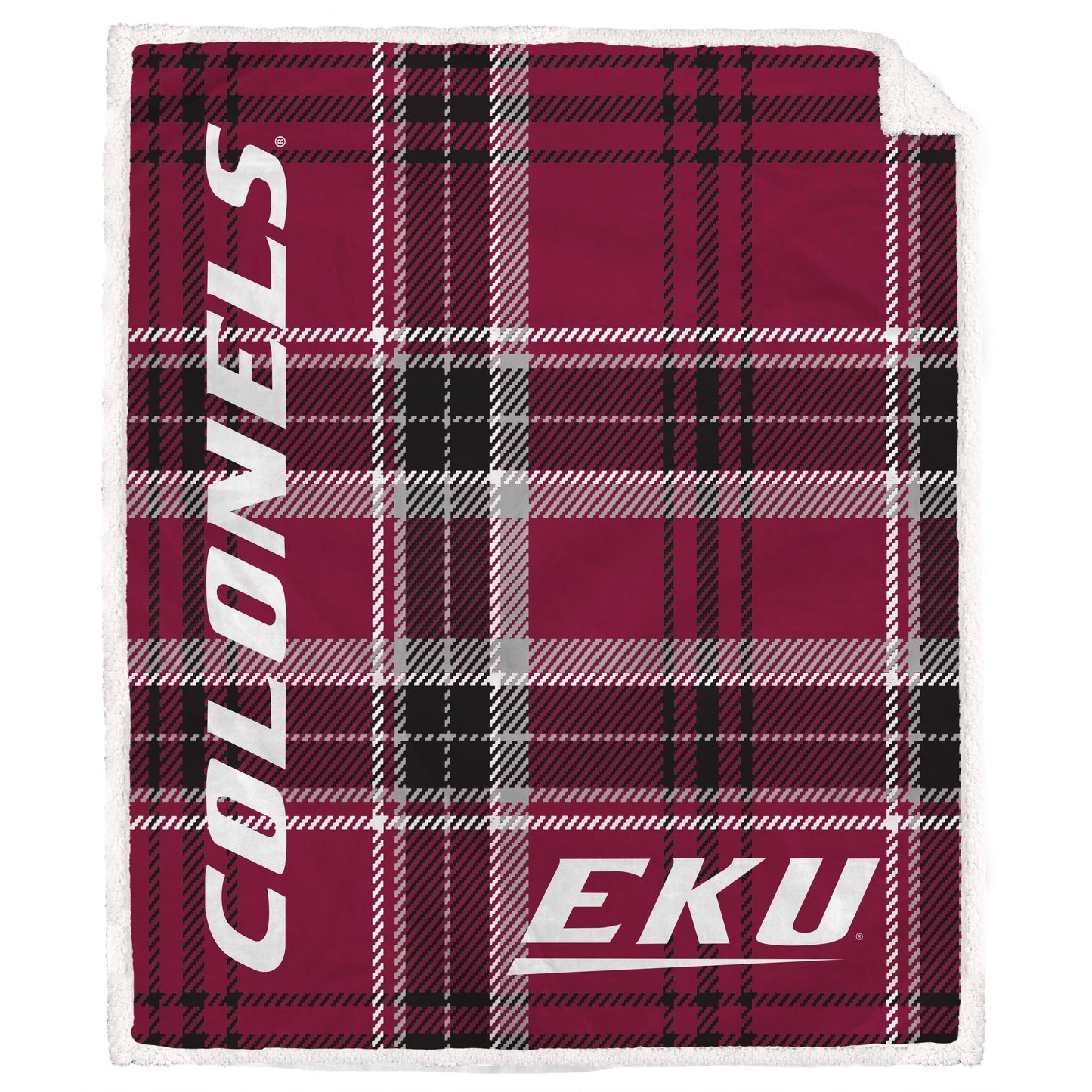 NCAA Playmaker Plaid Ultra Cozy Sherpa Throw