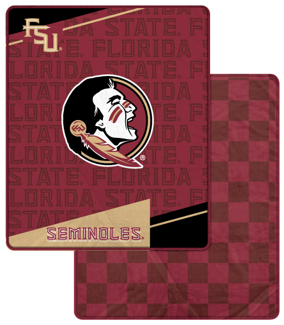 NCAA Diagonal Ghost Checker 60x70 Blanket