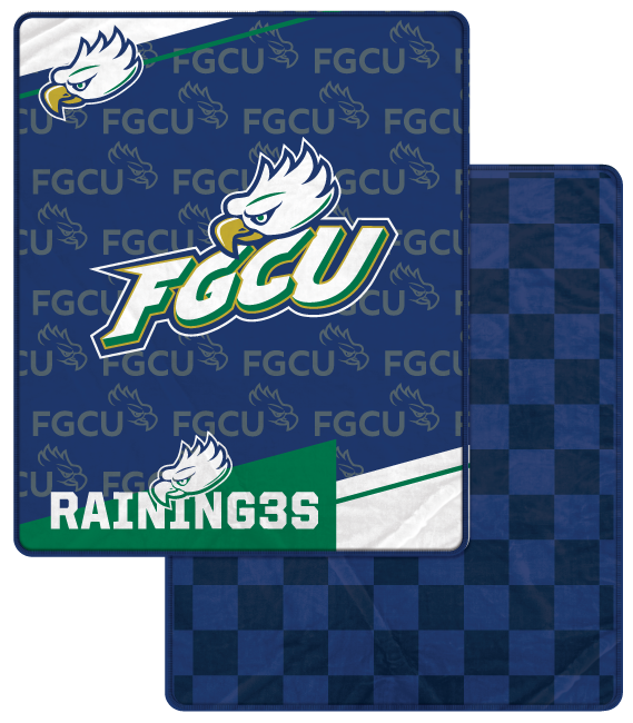 NCAA Diagonal Ghost Checker 60x70 Blanket